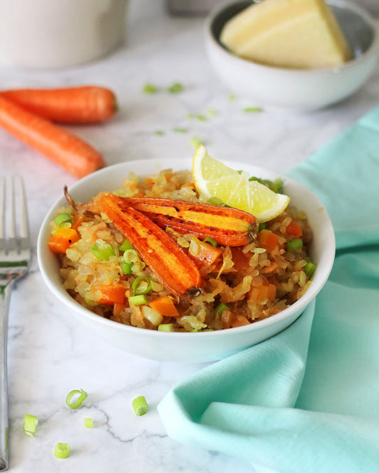 Kalorienarmes Möhren-Risotto