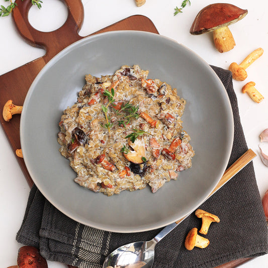 Risotto ai funghi con konjac